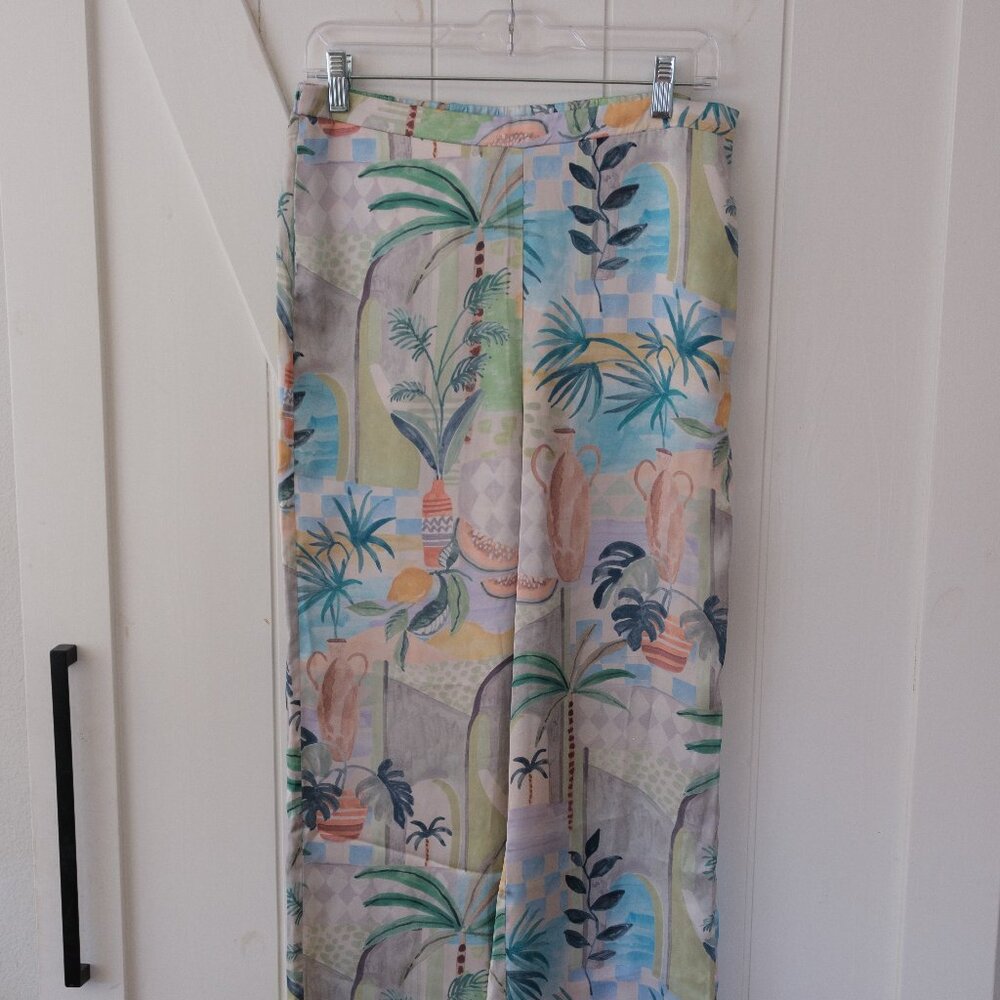 Dress Forum Silky tropical beach pants - Medium